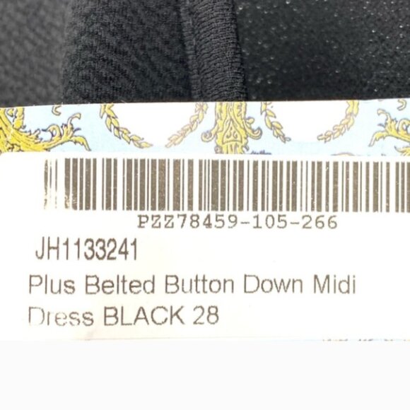 Boohoo Plus Belted Button Down Midi Dress - US 24 - Picture 6 of 7